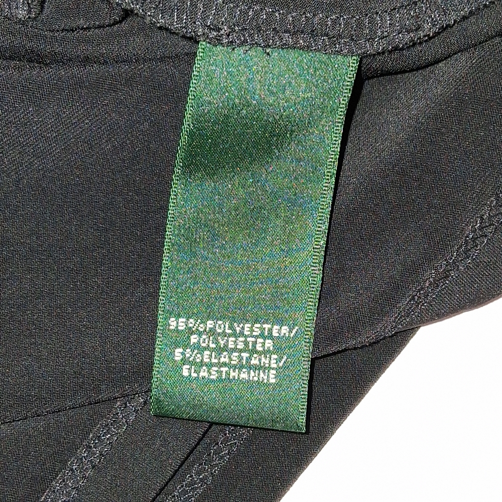 Lauren Ralph Lauren Stretch Jersey Dress Women's Plus Sz 16 Black Cocktail - Picture 7 of 11